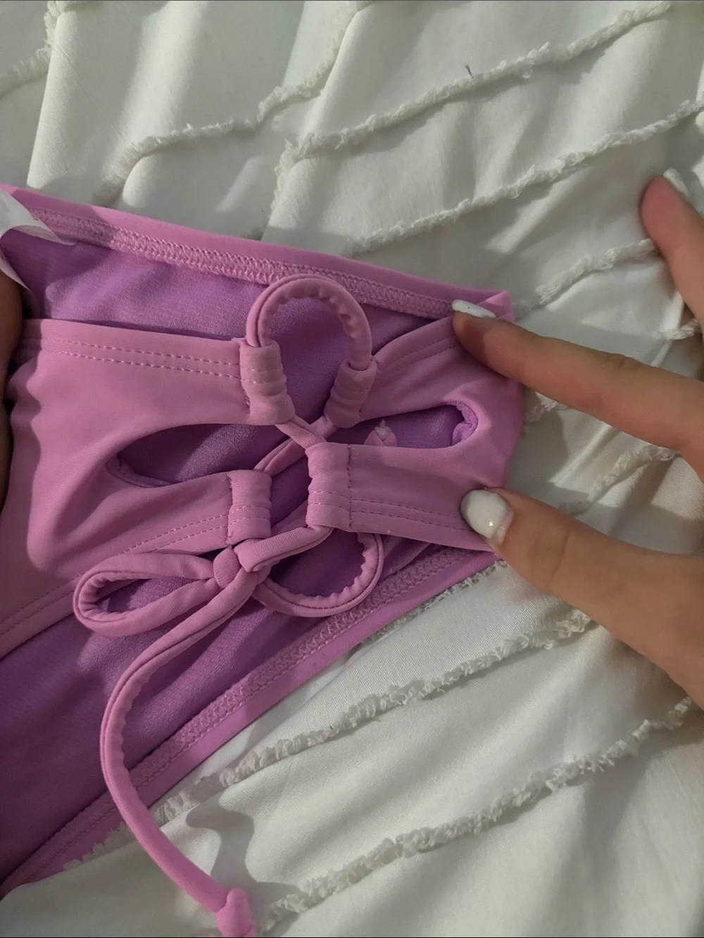 No Boundaries Pink Side-Tie Girls' Swim Bottoms